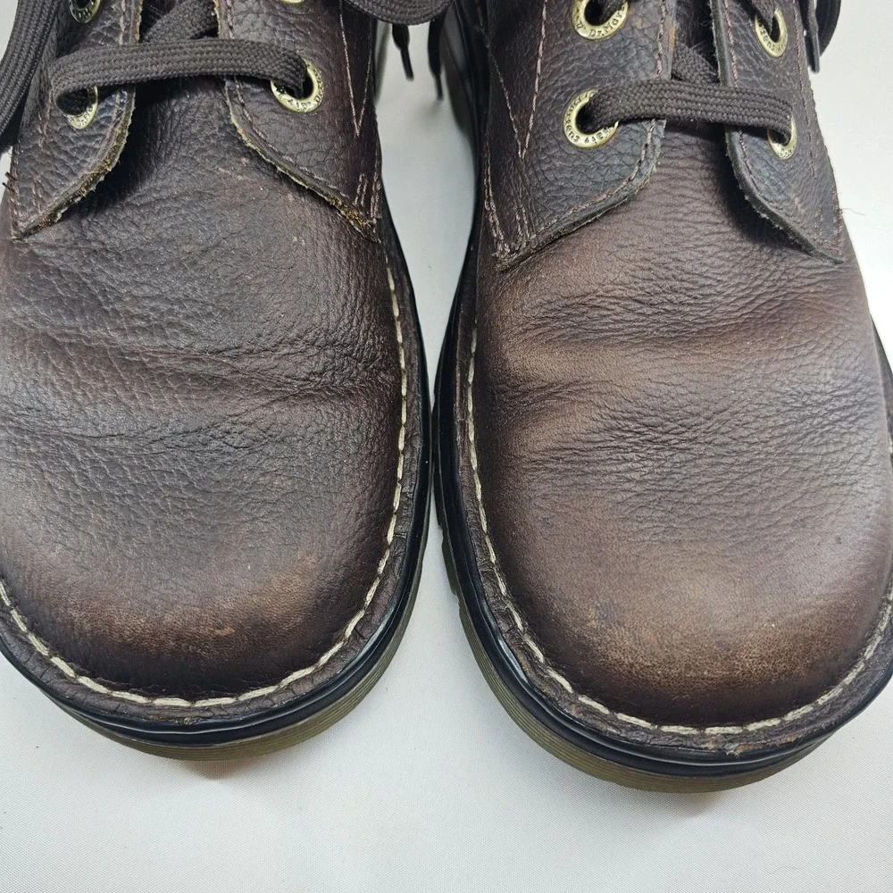 Dr. Martens Ordell Oxford Brown Pebble Leather Mens Size 10 AW004 Shoes Lace Up